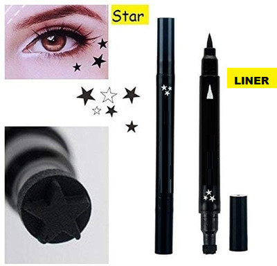 PERLENTE 2 IN 1 GEL EYELINER AND STAR SHAPE LONG LASTING 10 g(BLACK)