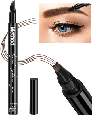 Onward 3 Way Tip Charming Black Liquid Long-Lasting Eyebrow Pencil 1 ml(BLACK)