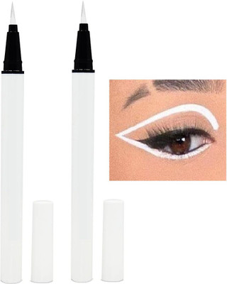 Emijun waterproof, non transfer and smudgeproof eyeliner combo 5 g(WHITE)