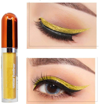 Arcanuy Metallic yellow color Eyeliner 5.5 ml(yellow)