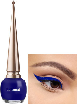 Latixmat Combo Smudgeproof Liquid Color Eyeliner Matte finish Blue Eyeliner for Women 5 ml(blue)