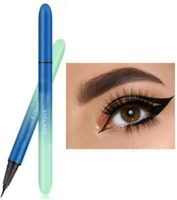 Latixmat Quick Drying, Smudge Proof & One Stroke Application Long Lasting Eye Liner 1.5 g(Black)
