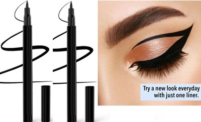GFSU - GO FOR SOMETHING UNIQUE SKETCH EYELINER LONG LASTING AND WATERPROOF WITH SMUDGE PROOF FORMULA pack of 2 4 ml(BLACK)