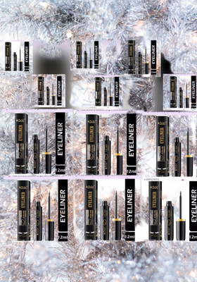 kKode beutiful shade waterproof eye liner pack of 12 50 ml(multi colour)