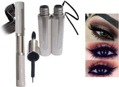 Sheny 2 in 1 Eye Makeup Smudge Proof Eye Liner Waterproof Liquid Eyeliner And Mascara 12 ml(black)