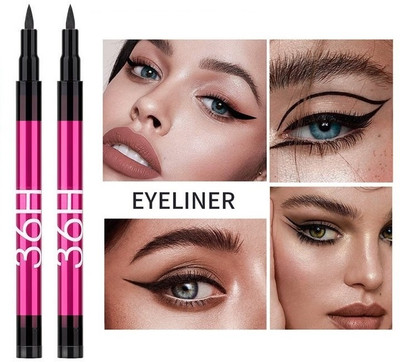 Luster Shine Deep Black Sketch Eyeliner | Waterproof Eyeliner | Smudge-Proof Eyeliner 6 g(Black)