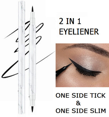 GABBU 2 IN 1 CLASSY LOOK WOMEN SKETCH BLACK EYELINER WATERPROOF MATTE FINISH 1.5 ml(BLACK)