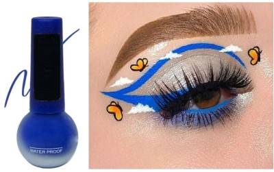 EVERERIN Blue matte waterproof Long Lasting Eyeliner | Smudge Proof Eye Makeup 3.5 ml(blue)