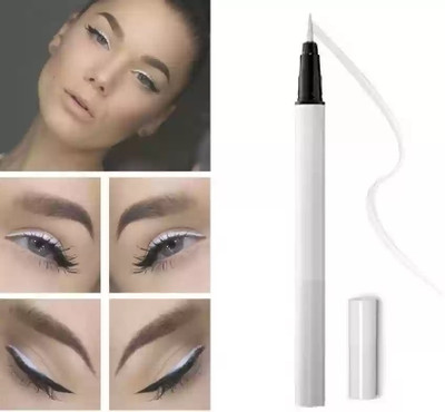 AFARAXIA White Quick Drying Sketch Eyeliner Brush Tip Pen 3 g(white)