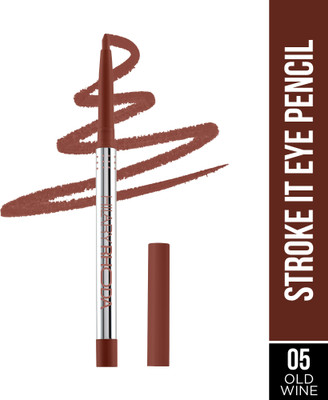 Hilary Rhoda Stroke It Eye Pencil | Easy Glide & Quick-Drying | Matte Finish |Sharpener Built 0.26 g(Old Wine)