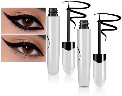 tanvi27 New Waterproof 24-Hour Long Lasting Matte Black Eyeliner 12 ml(Silver)