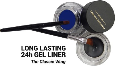 NADJA LONG LASTING GEL EYELINER FOR MAKEUP 6 g(BLACK, BLUE)