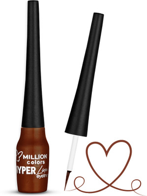 Million Colors Hyper Liquid Eyeliner Waterproof | Long Lasting | Smudge-Proof | Quick Drying 5 ml(CHOCOCHIP 12)
