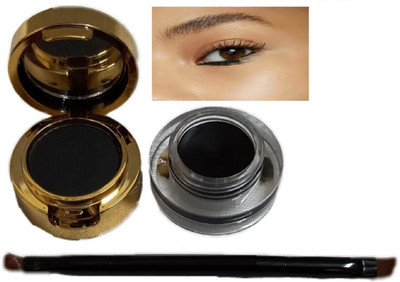 Luipui BLACK COLOR 2 IN 1 GEL KAJAL EYELINER PACK OF 1 7 g(BLACK)