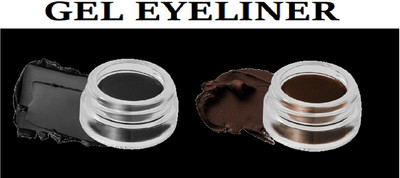 Neycare new look perfect matte with water proof eyeliner pack of 2 6 g(MULTI COLOR)