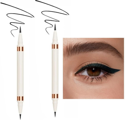 THTC 2-in-1 HD Matte Eyeliner - Precision Perfection in Every Stroke 3 ml(black)