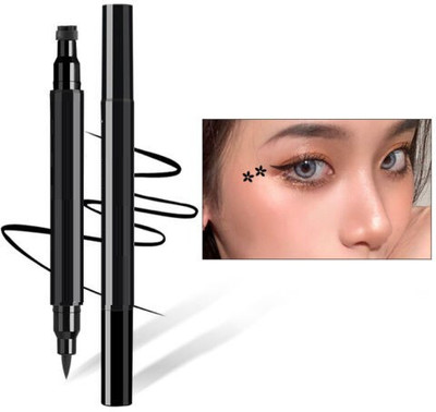 winry Super Eyeliner with Star Pattern pack of 1 10 g(BLACK)