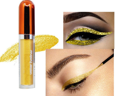 Arcanuy liquid eye liner glitter finish 5.5 ml(yellow)