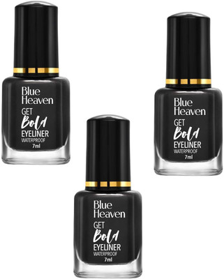 BLUE HEAVEN GET BOLD EYELINER MATTE FINISH 7ML EACH PACK OF 3 21 ml(BLACK DIAMOND)