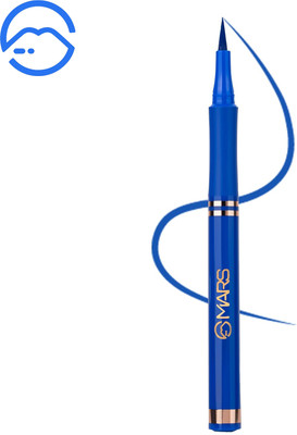 MARS Smudge Proof Liquid Pen Eyeliner with Ultra Fine Tip | Matte Finish 1.5 g(Blue)