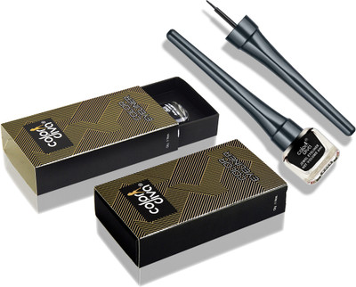adbeni Color Eyeliner | Water Resistant, Bright Color & Quick Drying, Long Lasting 5.5 ml(Black)