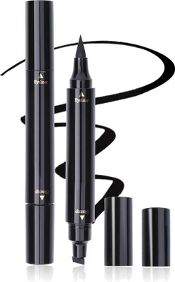 Didarsh 2 in 1 Eyeliner Pen with Stamp for Wing Eyeliner & Waterproof, Double Sided 10 g(Black)