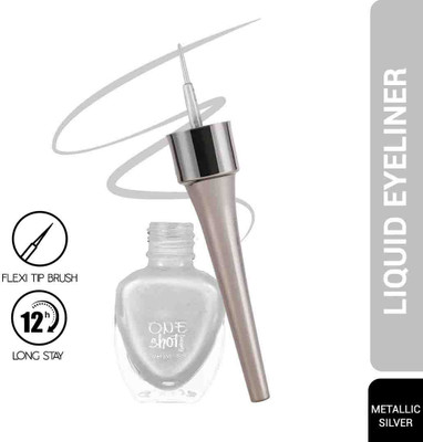 Latixmat Matte Waterproof Liner - Smudge Proof 6 ml(Metallic White)