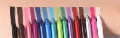 Amaryllis Best Eyeliner 12 Colors Waterproof High Pigmented Colorful(MULTICOLOR, 24 g)