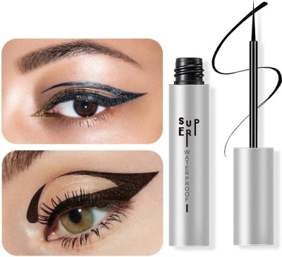 CATERINACHIARA Long Lasting Matte Black, Smudge Proof, Transfer Proof Eye Liner 6 ml(black)