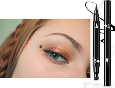 SHENYCOLORS super Eyeliner Star Pattern 2 in 1 star eyeliner 10 ml 10 ml(black)