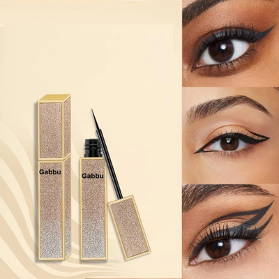 GABBU Eyeliner Long-Lasting, Non-Transfer, Waterproof with Matte Finish 6 ml(Black)