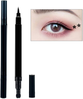 PERLENTE black eyeliner water proof smudge proof stamp eyeliner ,star shape long lasting 10 g(BLACK)