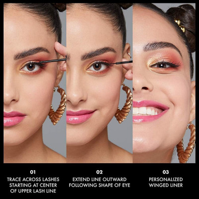 Luster Shine Waterproof Smudge proof Matte Eyeliner 6 ml(Black)