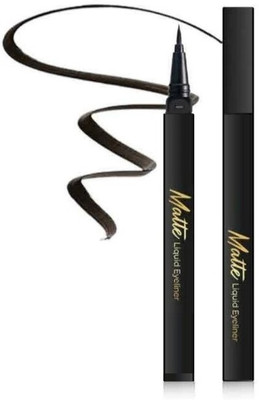 MYEONG Waterproof Quick Drying Smudge Resistant Matte Line Art Eye Liner 1.5 ml(BLACK)