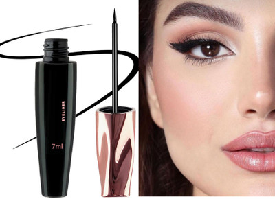 ADJD Liquid Eyeliner Matte Finish & Waterproof Eyeliner 7 ml(BLACK)