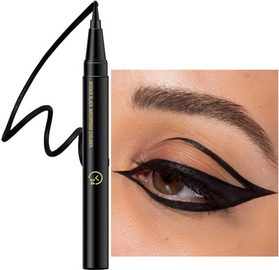 EVERERIN Ultra Fine Smudge and Water Proof Sketch Eyeliner 0.55 ml(Jet Black)