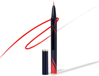 adbeni Glitter Eyeliner For Statement Looks| Sparkly Color| Felt Tip| Highly Pigmented 2.5 ml(Red)