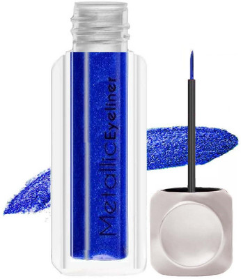 GABBU Deep Blue Shade Liquid Waterproof Metallic Waterproof Glitter Eyeliner 3.5 ml(Deep Blue)