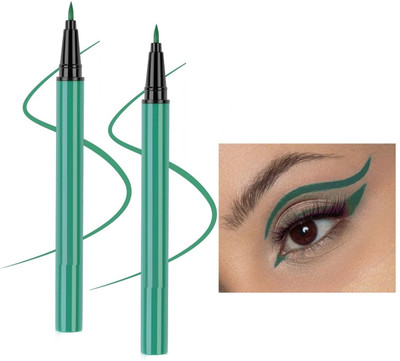Arcanuy Green Liquid sketch Eye liner Waterproof Long Lasting 6 g(green)
