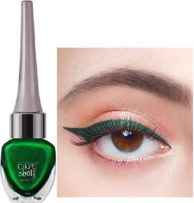 FLORERO Shimmer Glitter Metallic Green Eyeliner 6 ml(GREEN)
