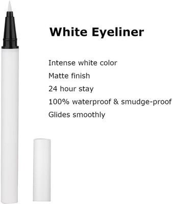 Arcanuy Lightweight, Quick Drying Formula b Sketch Eye Liner 3 g(White)