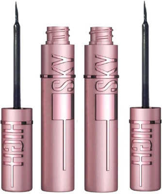 nn Waterproof And Long Lasting Liquid Eyeliner | Smudge Proof | Pack Of 2 | 6 ml(BLACK)