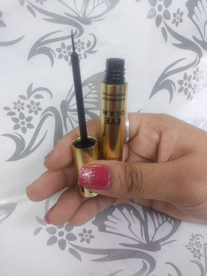 MYEONG 24HR Black Finish Long Intense Long Lasting Smudge Proof Waterproof Eyeliner 6 ml(Jet Black)
