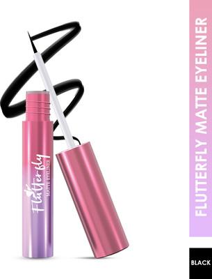 Glam21 Flutterfly Matte Eyeliner Single Stroke Smudge-proof QuickDry Waterproof Formula 3 ml(BLACK)