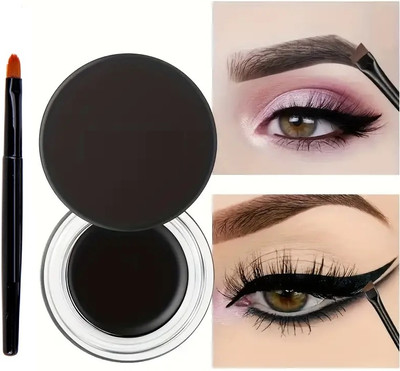 SILDUST Waterproof Gel Eyeliner Black With Brush 5 g(Black)