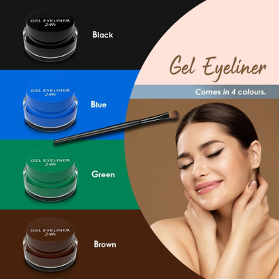 tanvi27 New 24hr Smudge Proof long Lasting Gel Eyeliner 21 g(MULTI COLOR)
