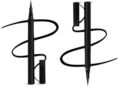 BLUEMERMAID MATTE FINISH LOOK BLACK SKETCH EYEE LINER WITH WATERPROOF FORMULA FOR GIRLS 6 g(BLACK)