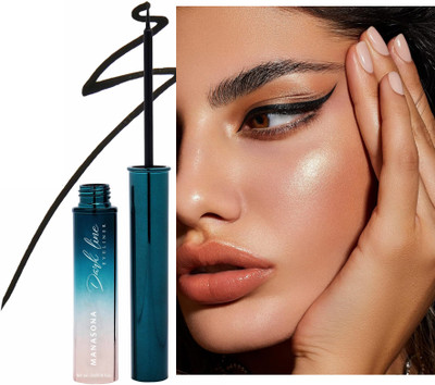 manasona Dark Line Eyeliner Intense Blackness Vitamin C & E Waterproof Long Lasting 5 ml(BLACK)