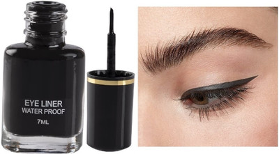 Luster Shine Smudge Proof and Waterproof, Liquid Eyeliner 6 ml(BLACK)
