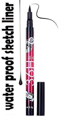 Aylily Liquid Eyeliner with Waterproof & Smudge-Proof Formula 5 g(Bold Black)